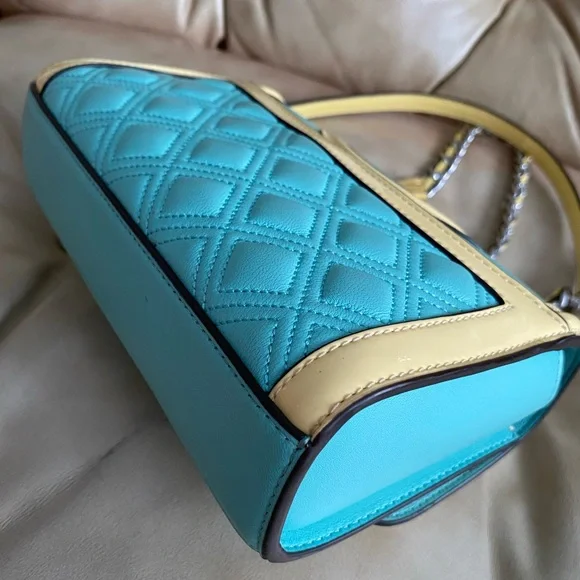 Tory Burch Fleming Quilted Patent Leather Convertible Shoulder Bag - Picture 7 of 15